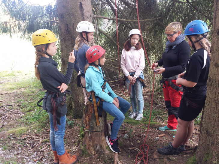 Klassenfahrt Klettern im Kletterwald